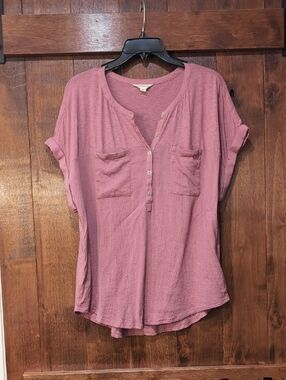 Lucky Henley Pocket Top